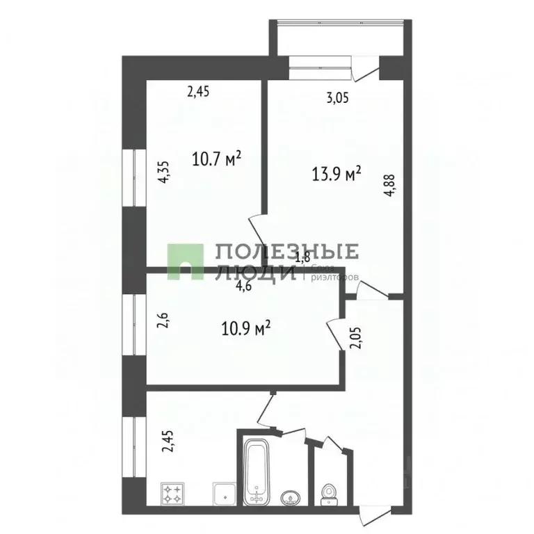 3-к кв. Красноярский край, Красноярск Черемушки мкр, ул. Ширинская, 13 ... - Фото 1