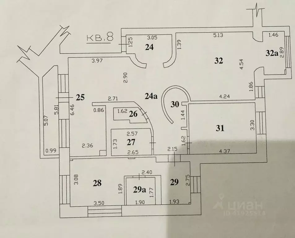 4-к кв. Пензенская область, Заречный Восточная ул., 3 (110.0 м) - Фото 1