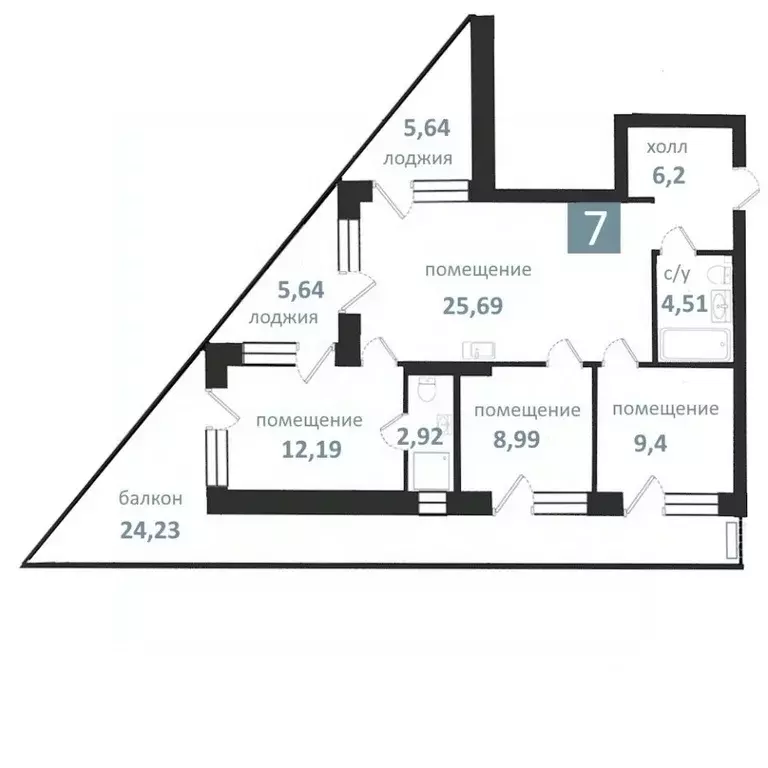 4-к кв. Калининградская область, Балтийск  (105.41 м) - Фото 0