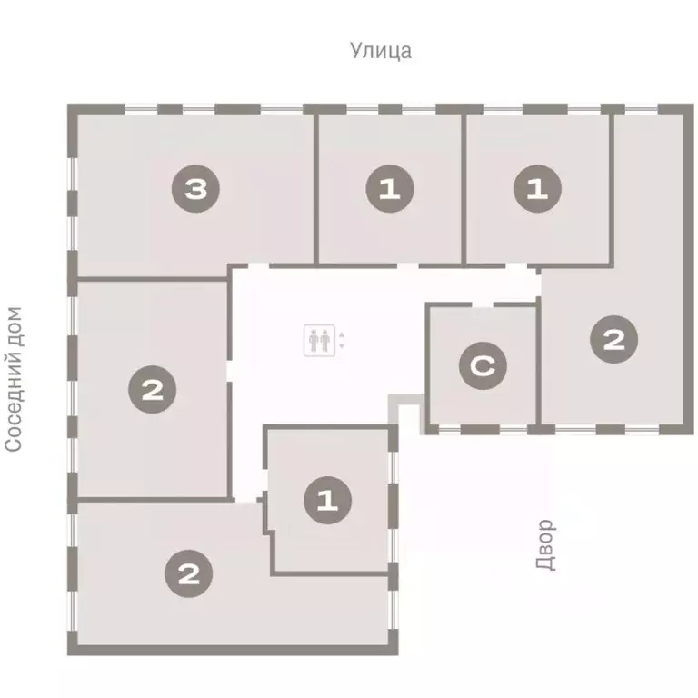 2-к кв. Курганская область, Курган Центральный жилрайон, Дом Кино ... - Фото 2