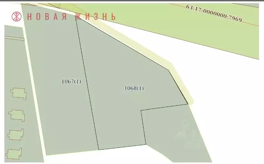 Участок в Самарская область, Волжский район, Рождествено с/пос, с. ... - Фото 1