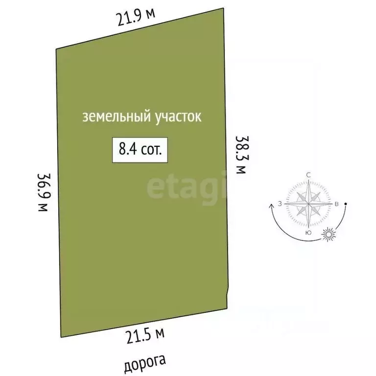 Участок в Тюменская область, Тюменский муниципальный округ, ... - Фото 1