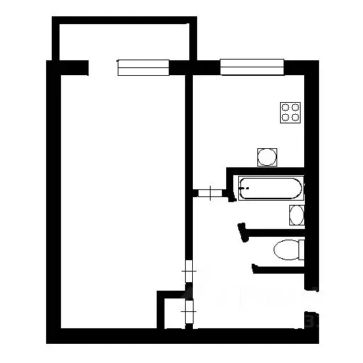 1-к кв. Санкт-Петербург Варшавская ул., 69 (30.0 м) - Фото 2