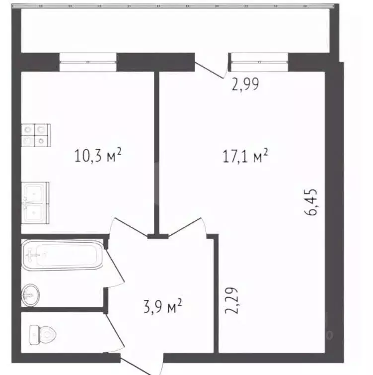 1-к кв. Ярославская область, Ярославль ул. Ляпидевского, 24 (34.7 м) - Фото 2