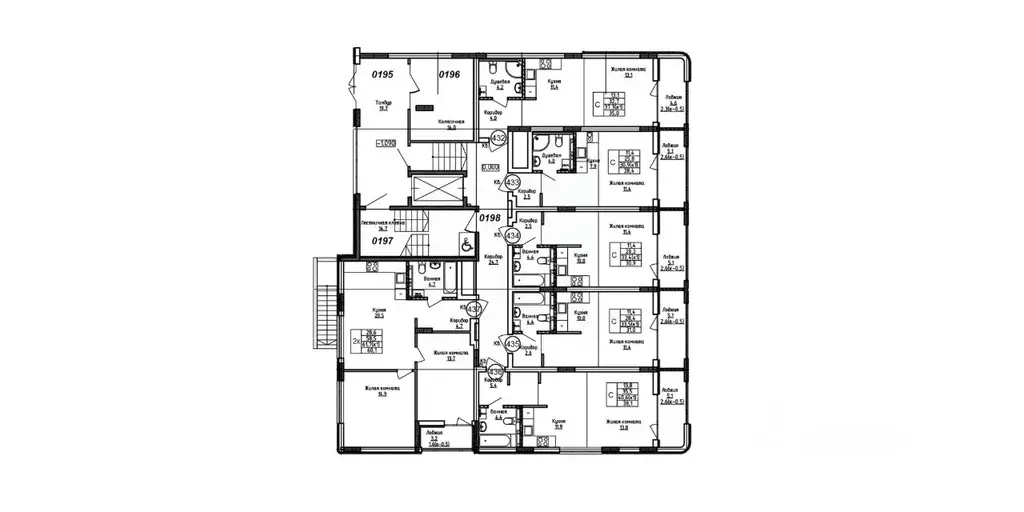 2-к кв. Калининградская область, Калининград Теодор Кроне жилой ... - Фото 2