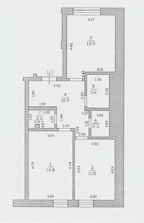 2-к кв. Татарстан, Казань ул. Муштари, 2а (59.5 м) - Фото 2
