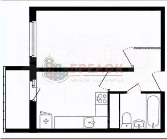 1-к кв. Ростовская область, Ростов-на-Дону ул. Жданова, 15 (36.0 м) - Фото 2