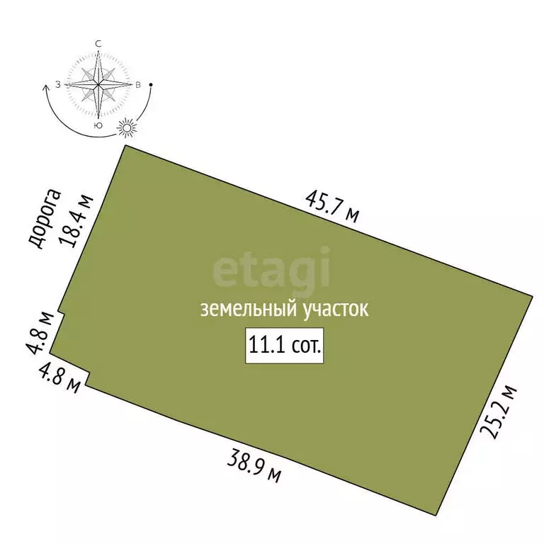 Дом в посёлок Кировский, Новая улица (86.7 м) - Фото 1