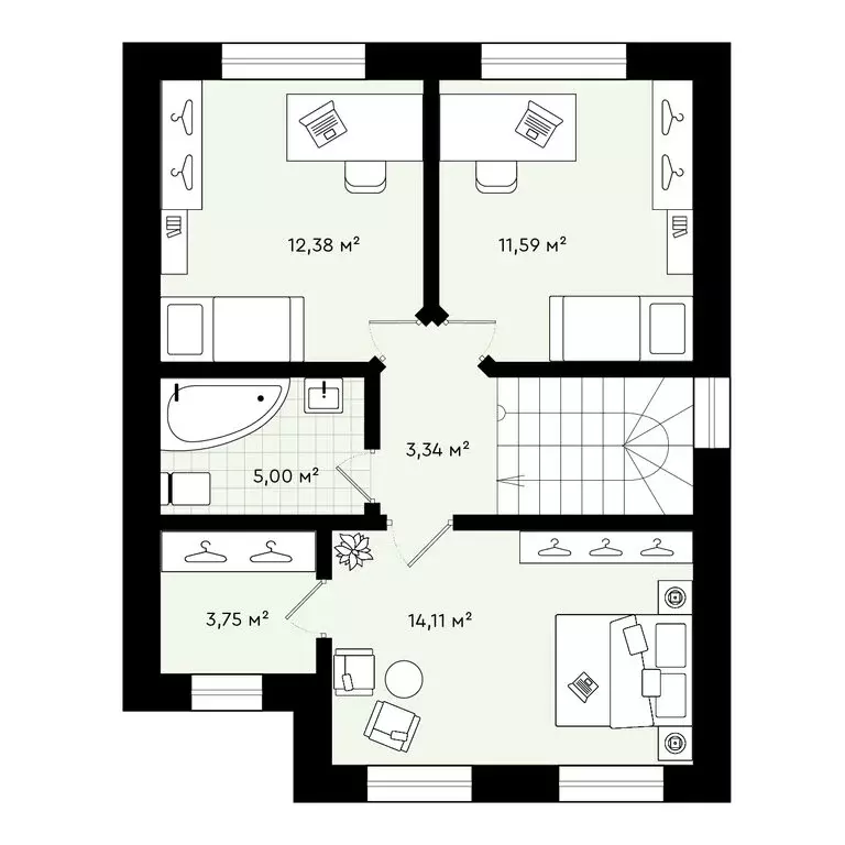 4-комнатная квартира: Тюмень, улица Алексея Рогожина, 47 (104.9 м) - Фото 1