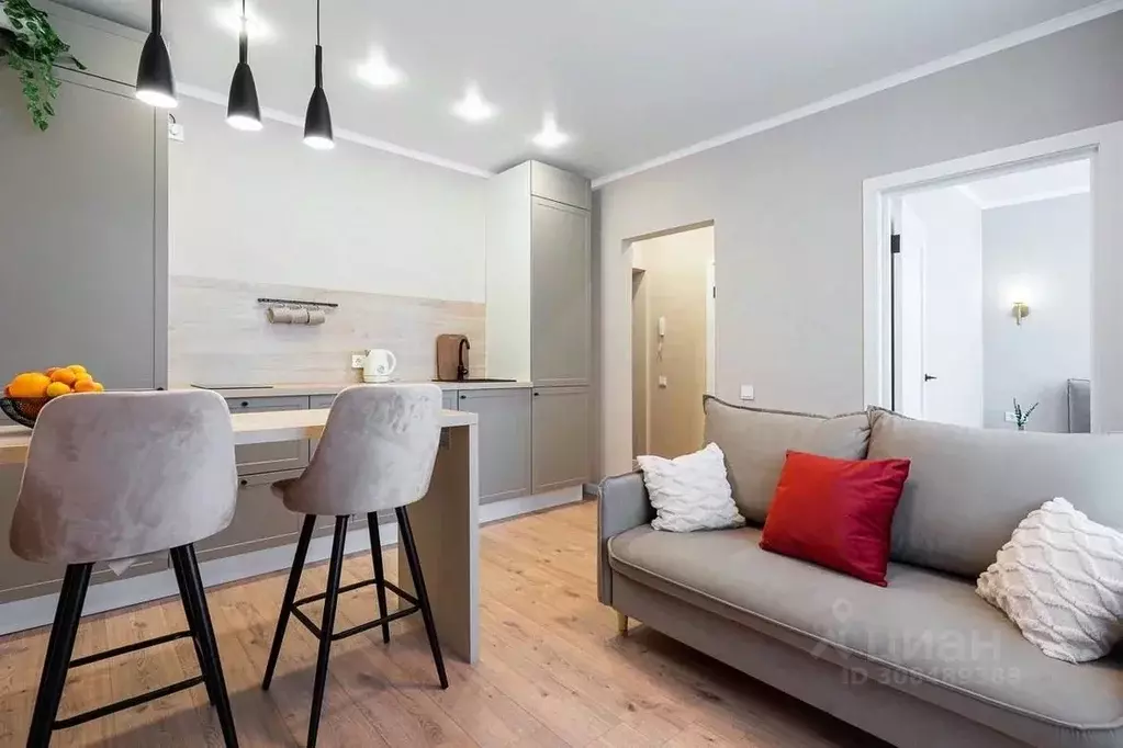 1-к кв. Калининградская область, Светлогорск ул. Молодежная, 17 (31.8 ... - Фото 1