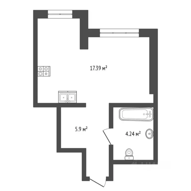 1-к кв. Тюменская область, Тюмень Тарманы мкр, ул. Игримская, 37 (36.0 ... - Фото 2