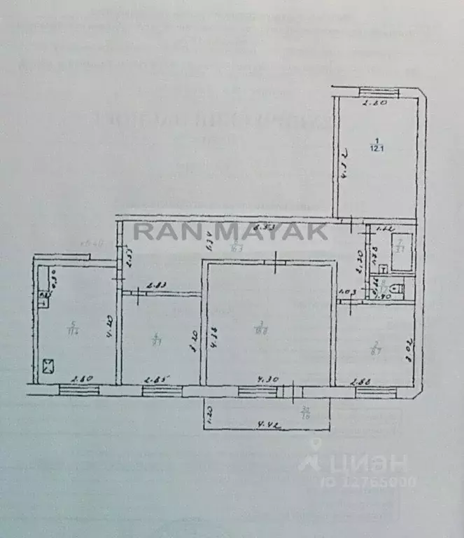 4-к кв. Адыгея, Майкоп ул. Михайлова, 17 (82.3 м) - Фото 1