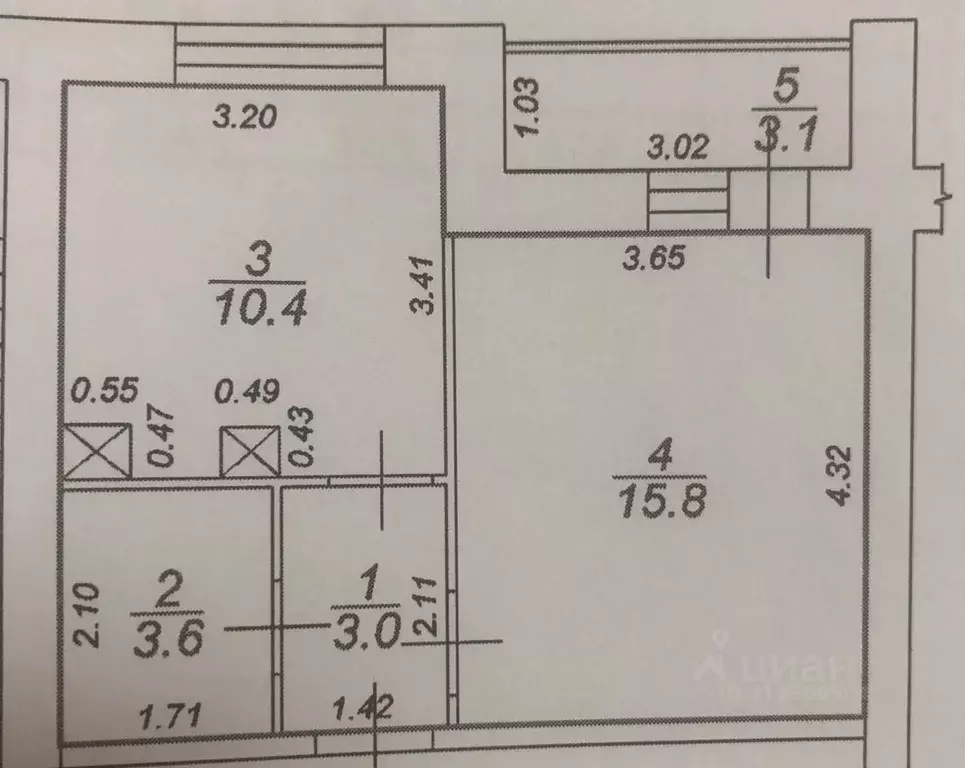 1-к кв. Тверская область, Тверь ул. Михаила Румянцева, 7 (32.0 м) - Фото 0