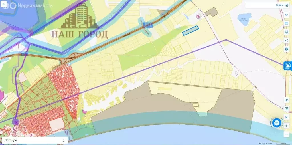 Участок в Ленинский район, село Батальное (850 м) - Фото 2