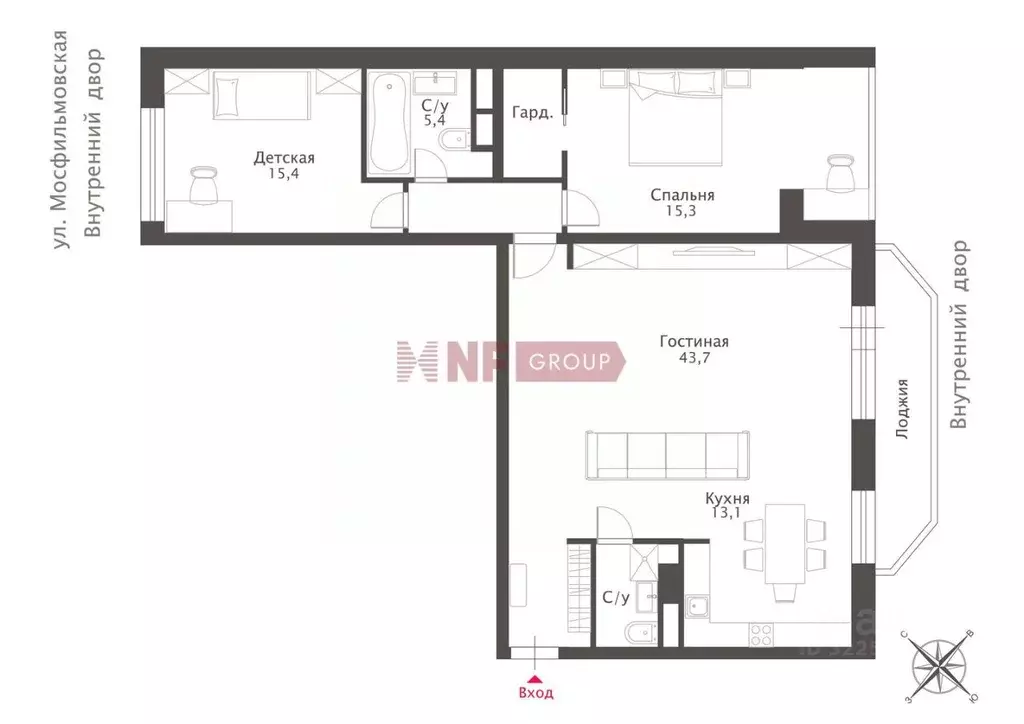3-к кв. Москва ул. Столетова, 19 (110.0 м) - Фото 2