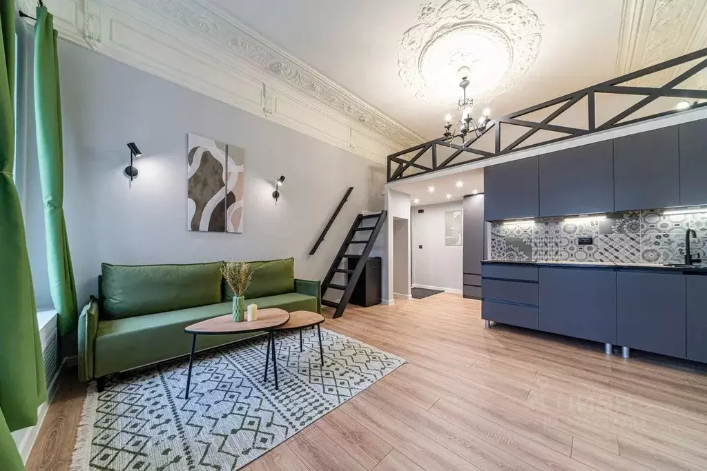 Студия Санкт-Петербург Каменноостровский просп., 38/96 (35.0 м) - Фото 1