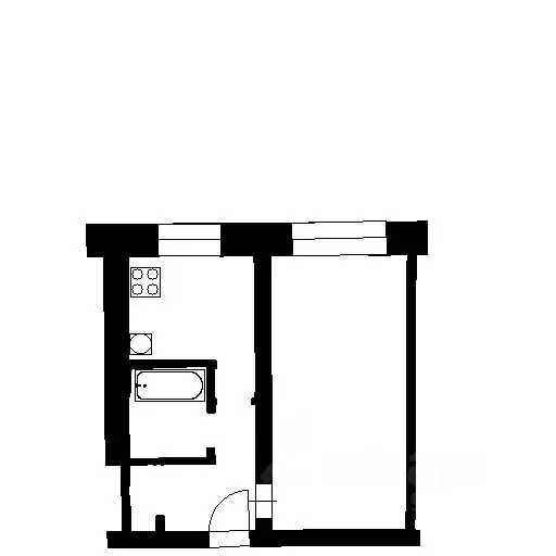 1-к кв. Татарстан, Лениногорск ул. Добролюбова, 9 (27.0 м) - Фото 1