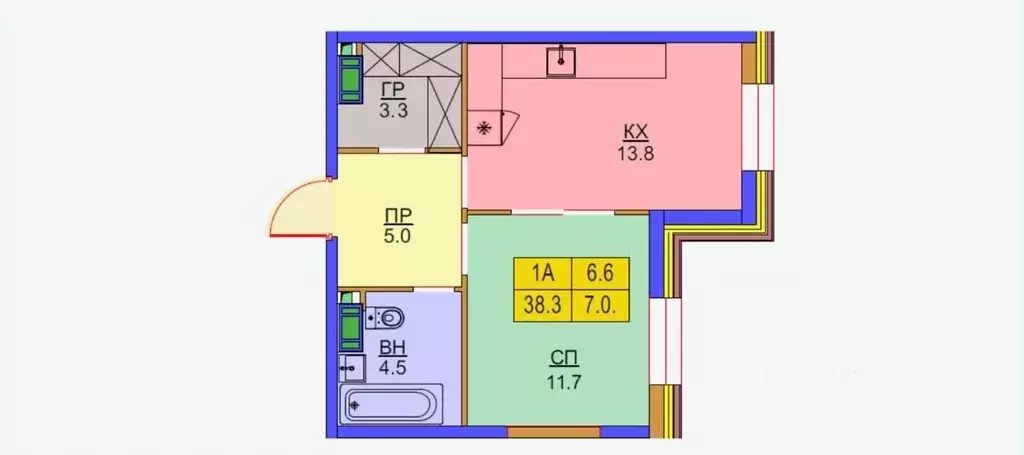 1-к кв. Москва ул. Ротмистрова, 2к1 (38.3 м) - Фото 2