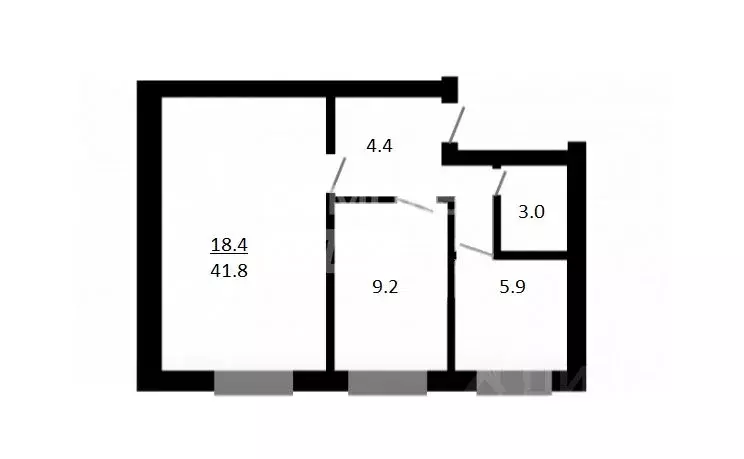 2-к кв. Москва Ереванская ул., 16К2 (41.8 м) - Фото 1