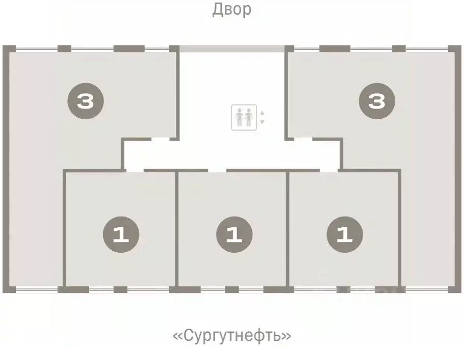 3-к кв. Ханты-Мансийский АО, Сургут 1-й мкр, Нефть жилой комплекс ... - Фото 1