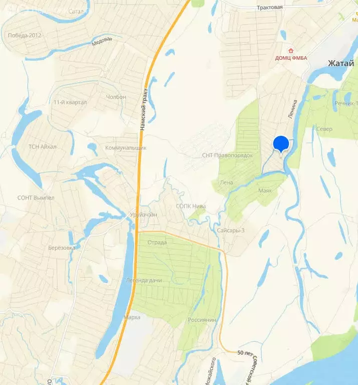 Участок в Республика Саха (Якутия), городской округ Жатай, рабочий ... - Фото 2