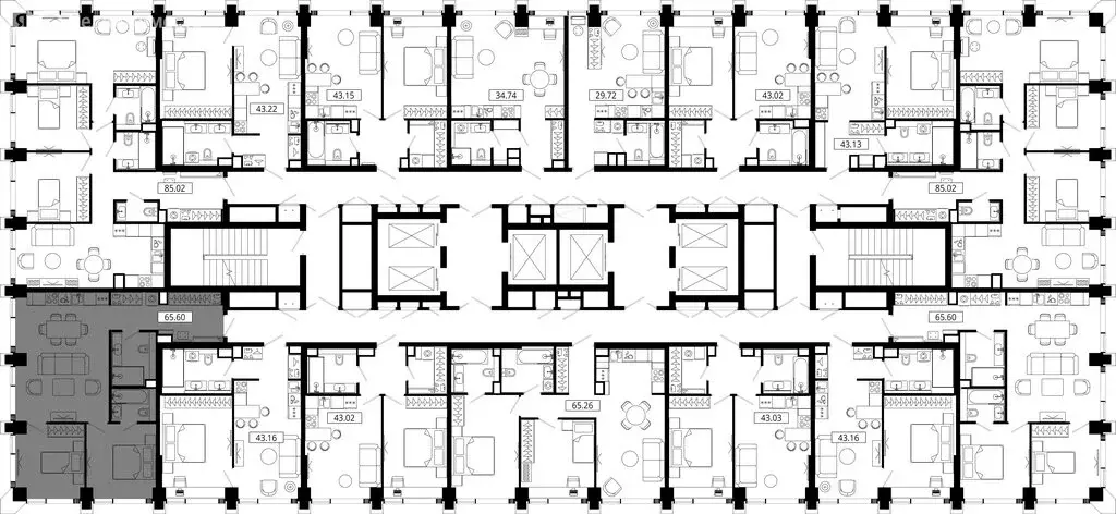 2-комнатная квартира: Москва, 4-я улица Марьиной Рощи, 12к2 (66.38 м) - Фото 0