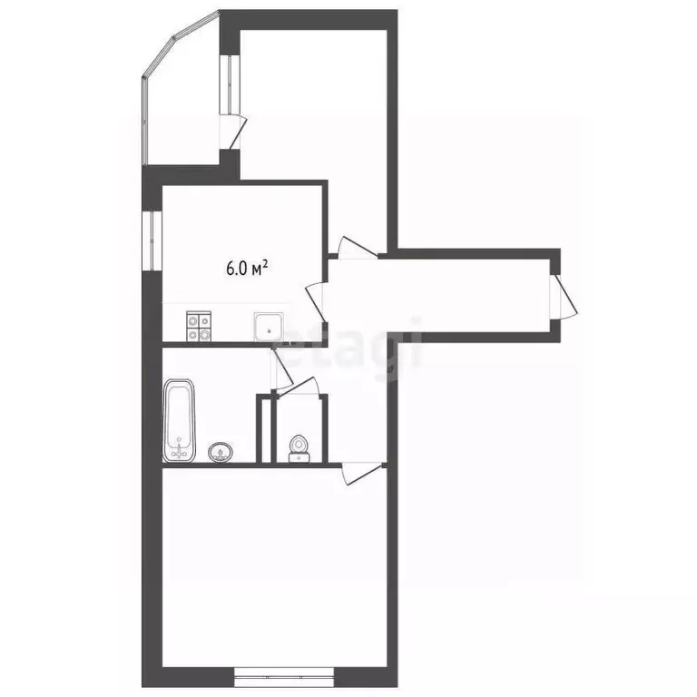 2-к кв. Ямало-Ненецкий АО, Тарко-Сале Пуровский район, ул. Е.К. ... - Фото 2