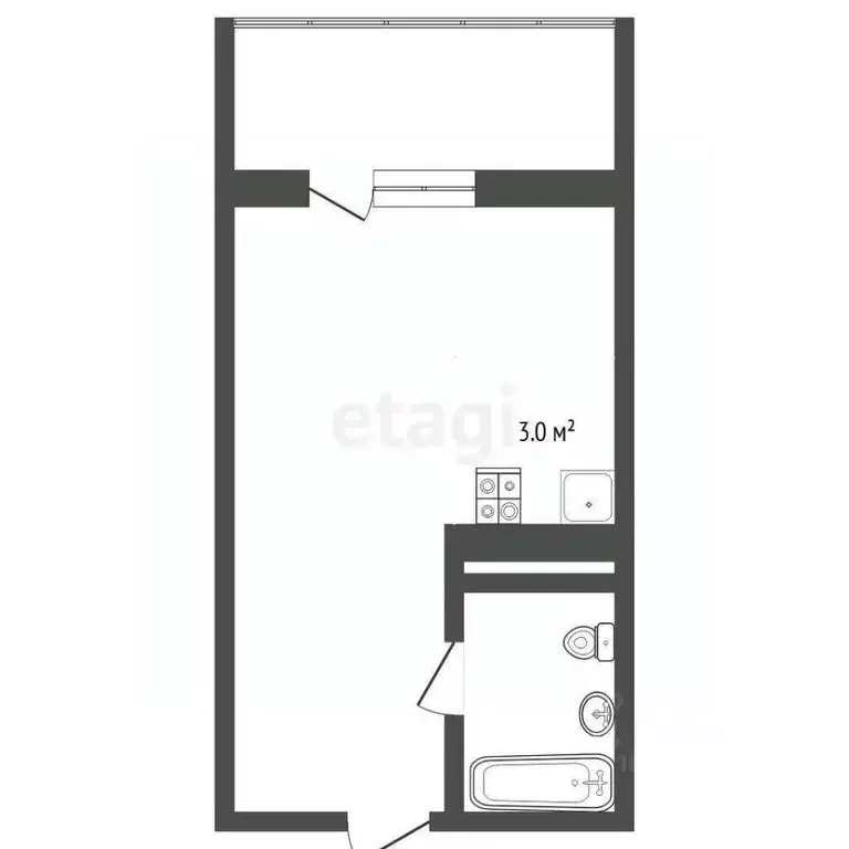 Студия Тюменская область, Тюменский муниципальный округ, д. Патрушева ... - Фото 2