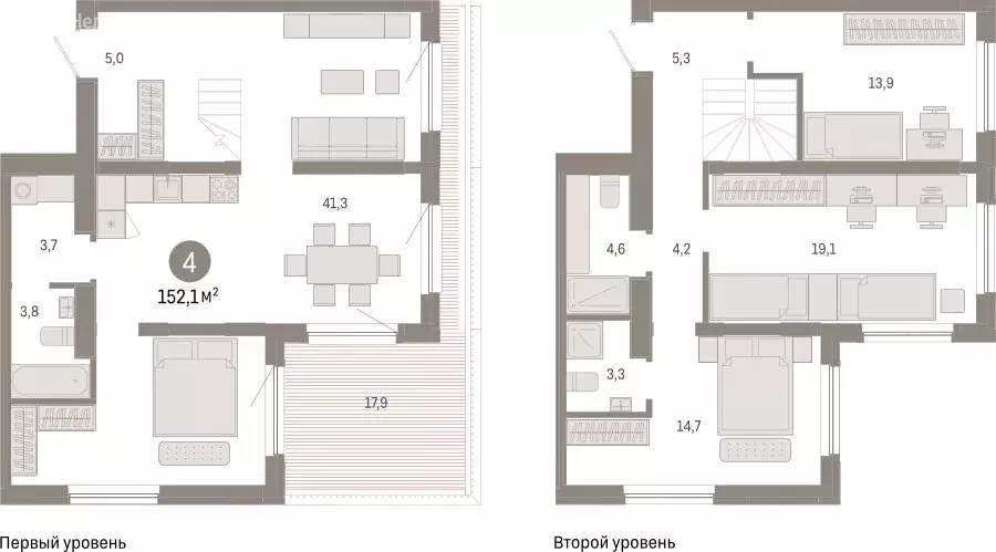 4-комнатная квартира: Новосибирск, Большевистская улица, с49 (152.1 м) - Фото 1