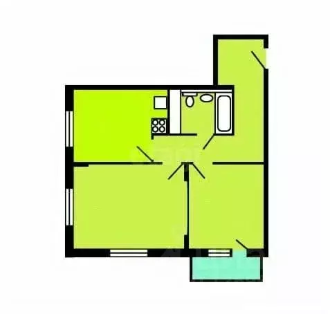 2-к кв. Московская область, Ленинский городской округ, Боброво пгт ул. ... - Фото 1