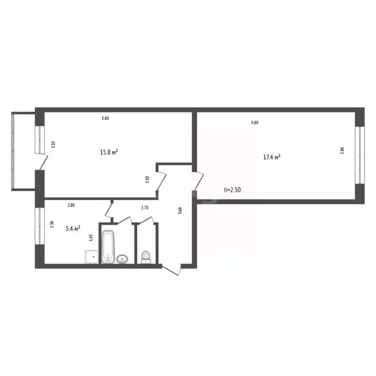 2-к кв. Красноярский край, Красноярск Зеленая Роща мкр, ул. ... - Фото 2