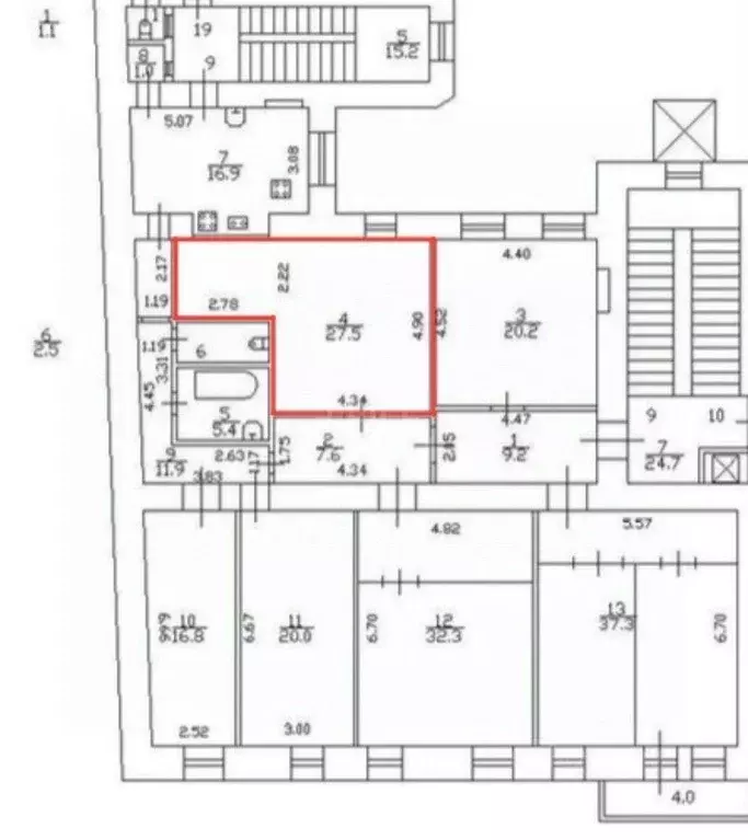 Комната Санкт-Петербург Бронницкая ул., 10 (27.5 м) - Фото 1