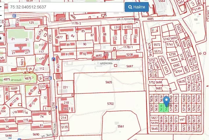 Участок в Забайкальский край, Чита ул. Строителей (12.0 сот.) - Фото 1
