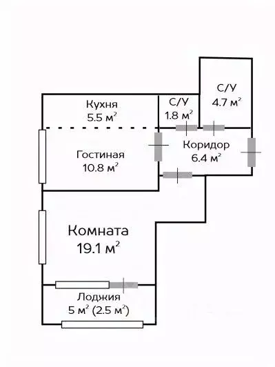 2-к кв. Московская область, Мытищи 17А мкр, Новое Медведково жилой ... - Фото 1