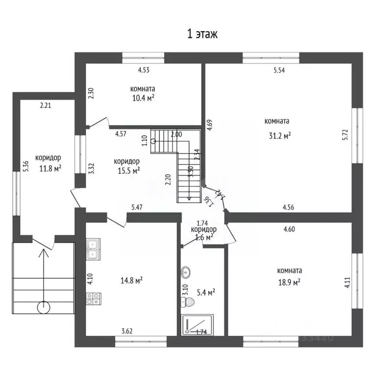 Дом в Тюменская область, Тюмень Энтузиастов мкр, ул. Уренгойская (169 ... - Фото 1
