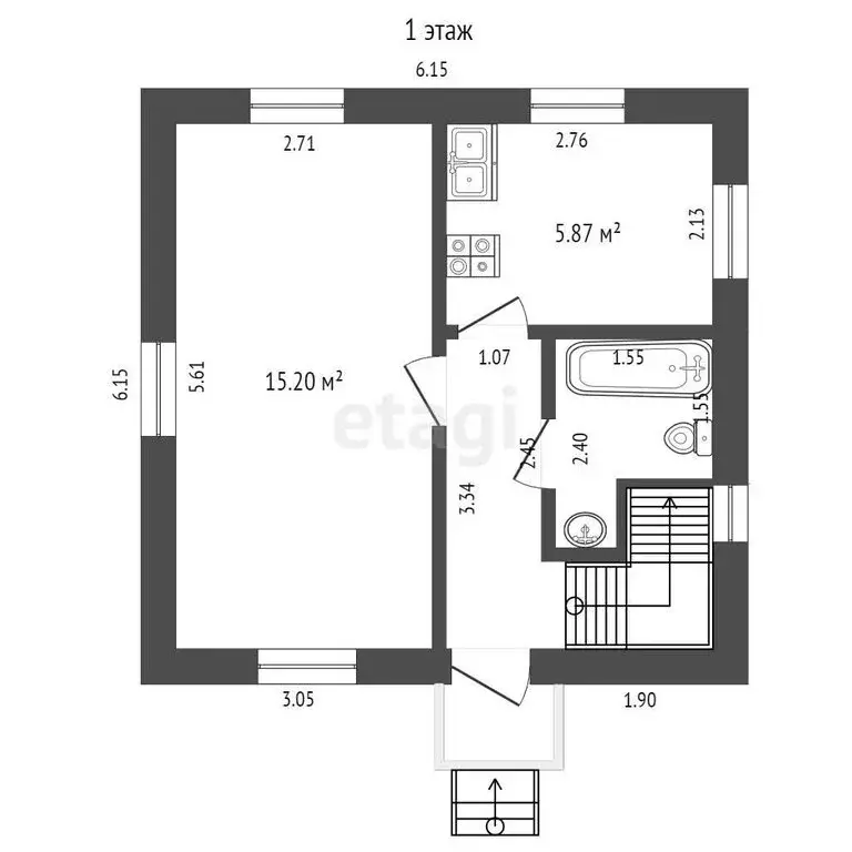 Дом в Ильичёво, Школьная улица, 35 (63.5 м) - Фото 2