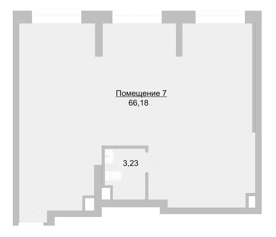 Офис (66.18 м) - Фото 1