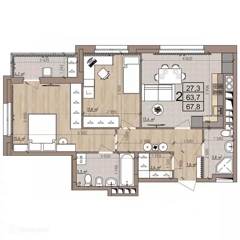 2-к кв. Рязанская область, Рязань пос. Шпалозавода, Окская Стрелка ... - Фото 2