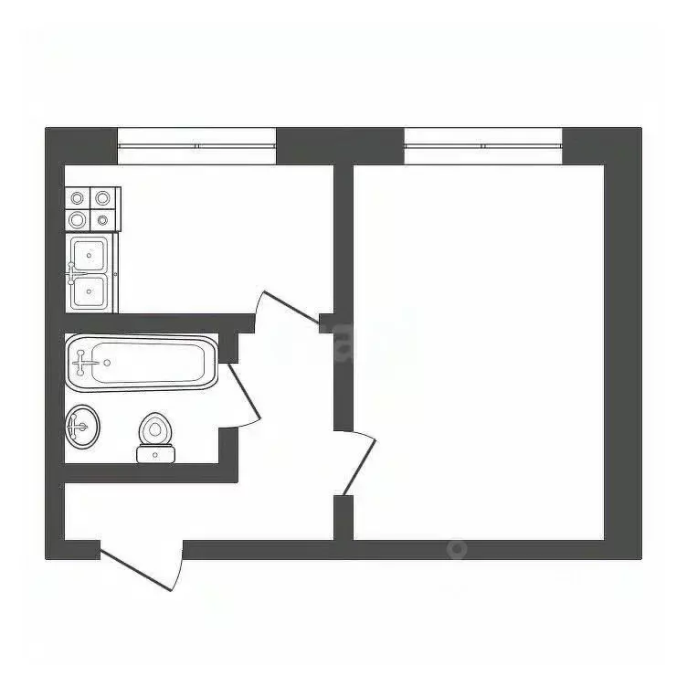 1-к кв. Тверская область, Тверь ул. Мусоргского, 13 (33.0 м) - Фото 1