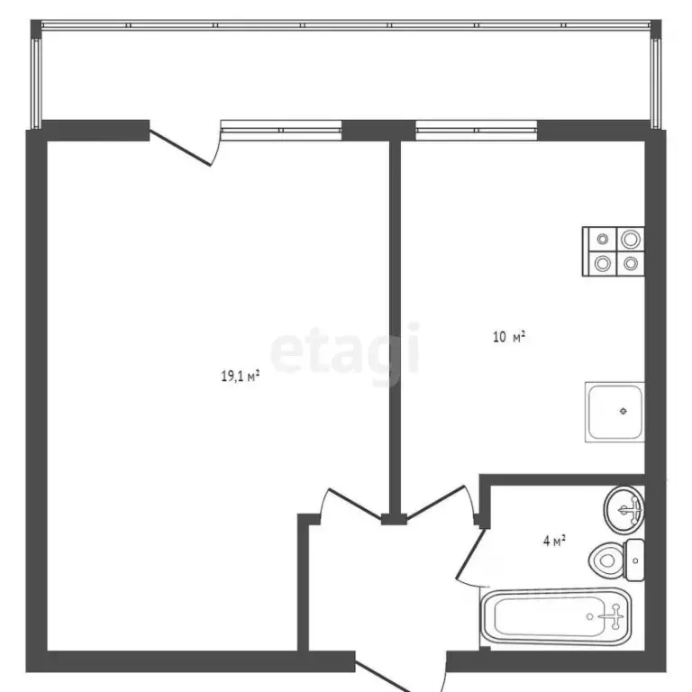 1-к кв. Владимирская область, Ковров ул. Чернышевского, 11 (34.5 м) - Фото 2