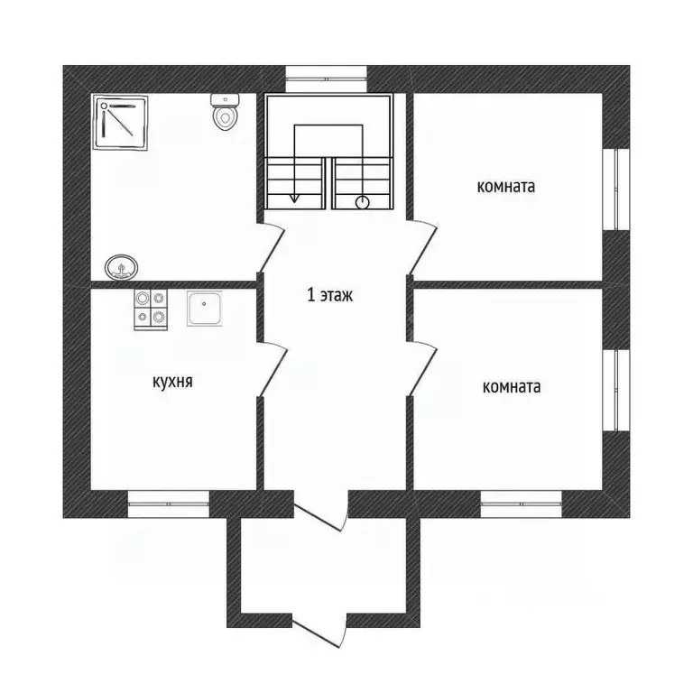 Дом в Новгородская область, Чудовский район, Грузинское с/пос, д. ... - Фото 2