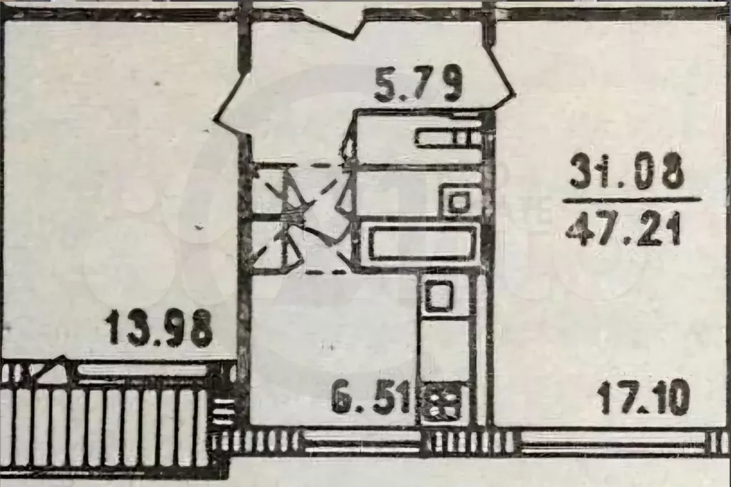 2-к. квартира, 48 м, 1/5 эт. - Фото 0