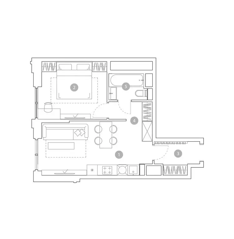 2-комнатная квартира: Москва, улица Миклухо-Маклая, вл23 (42.1 м) - Фото 1