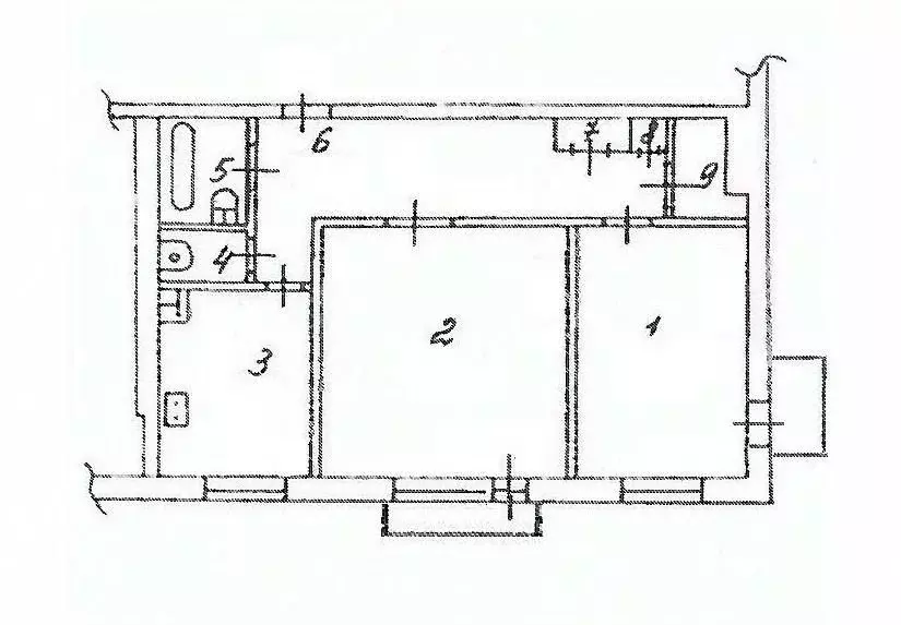 2-к кв. Архангельская область, Северодвинск ул. Ломоносова, 102 (52.9 ... - Фото 1