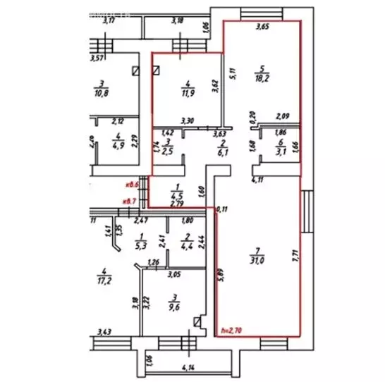 3-комнатная квартира: Кострома, 7-й Окружной проезд, 5 (79 м) - Фото 1