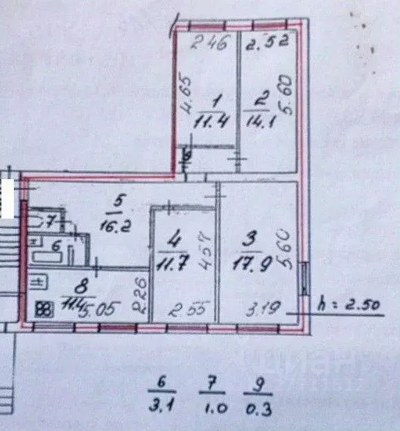 Квартира, 4 комнаты, 87.1 м - Фото 1