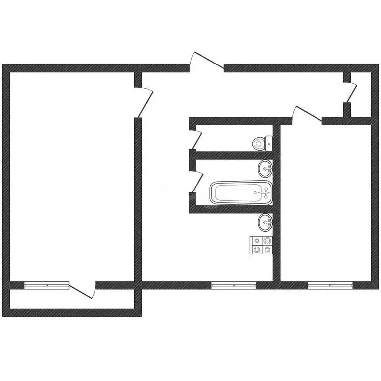 2-комнатная квартира: Бийск, переулок Николая Липового, 78/1 (44.2 м) - Фото 1