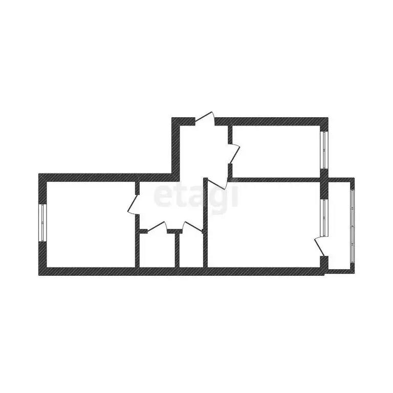 2-комнатная квартира: Шебекино, улица Дзержинского, 13А (49.9 м) - Фото 0