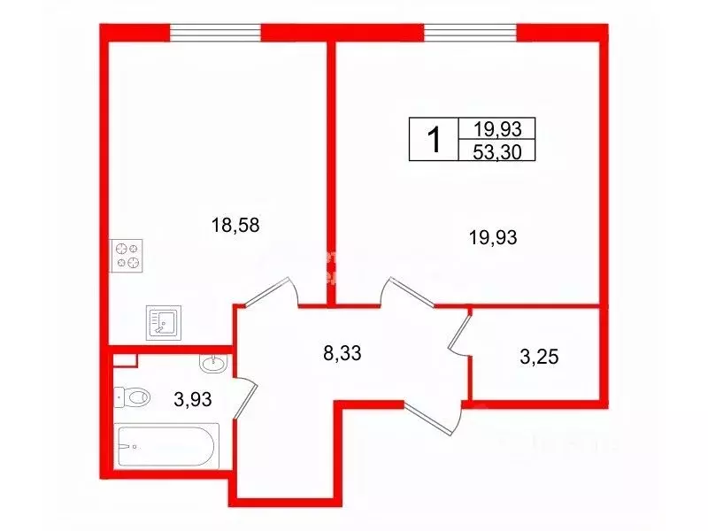 1-к кв. Ленинградская область, Сертолово Всеволожский район, ... - Фото 2