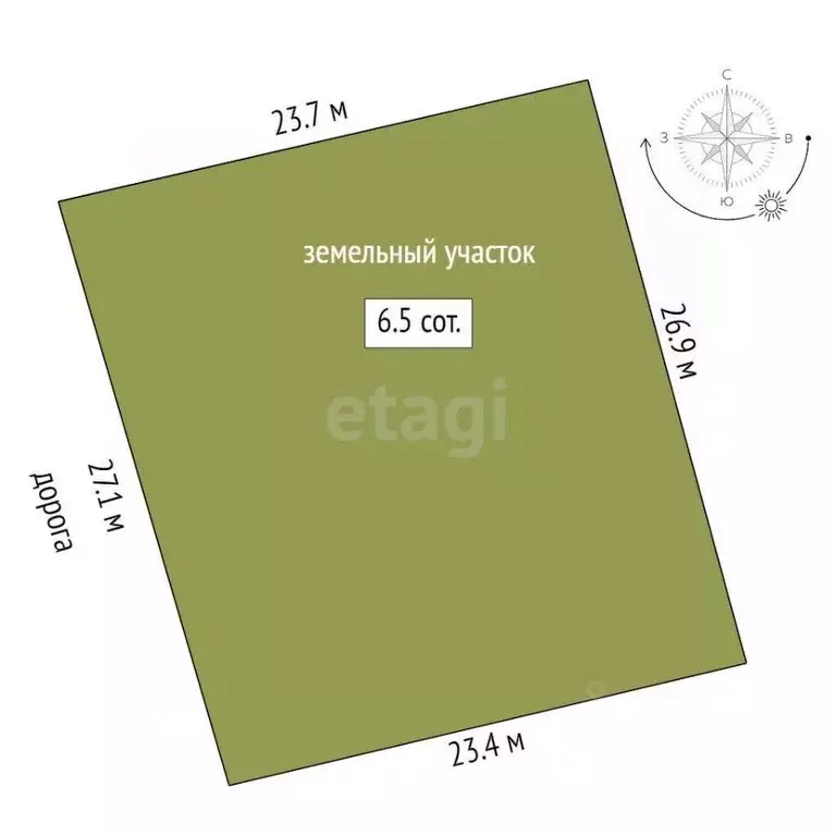 Участок в Тюменская область, Тюменский муниципальный округ, Каменское ... - Фото 2